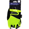 rukavice FORCE GEL, fluo-černé (Velikost L)