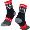 ponožky F TRIANGLE, černo-šedo-červené (Velikost S-M/36-41)