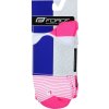ponožky F TRIANGLE, bílo-růžové (Velikost S-M/36-41)