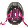přilba FORCE FUN FLOWERS dětská, růž-bílo-šedá (Velikost S)