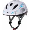 přilba FORCE FUN FLOWERS dětská, bílo-šedo-modrá (Velikost S)
