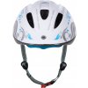 přilba FORCE FUN FLOWERS dětská, bílo-šedo-modrá (Velikost S)