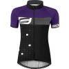 dres F SQUARE LADY kr. rukáv, černo-fialový (Velikost L)
