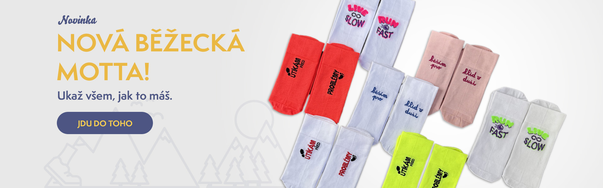 Běžecká kolekce ponožek