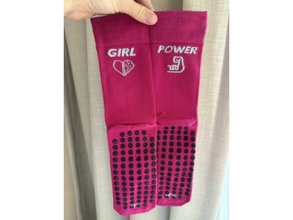 Ponožky GIRL POWER s protiskluzem