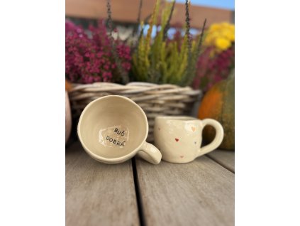 Keramický hrneček BUĎ DOBRÁ lungo 150 ml