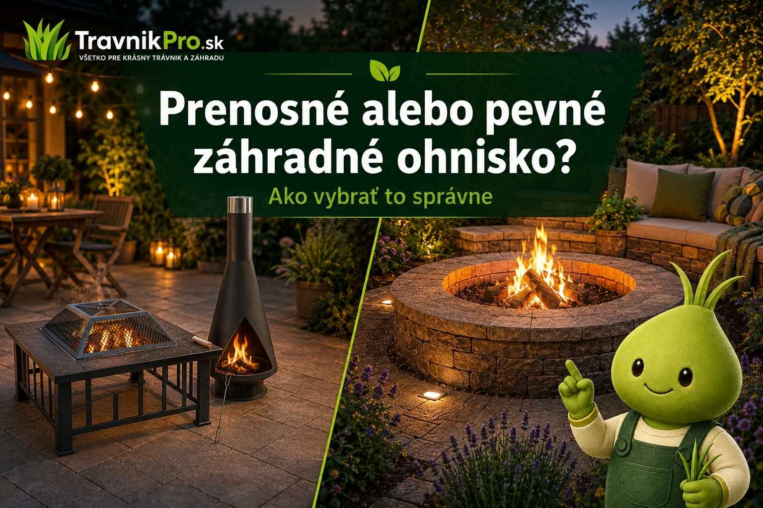 Prenosné alebo pevné záhradné ohnisko? Ako vybrať to správne