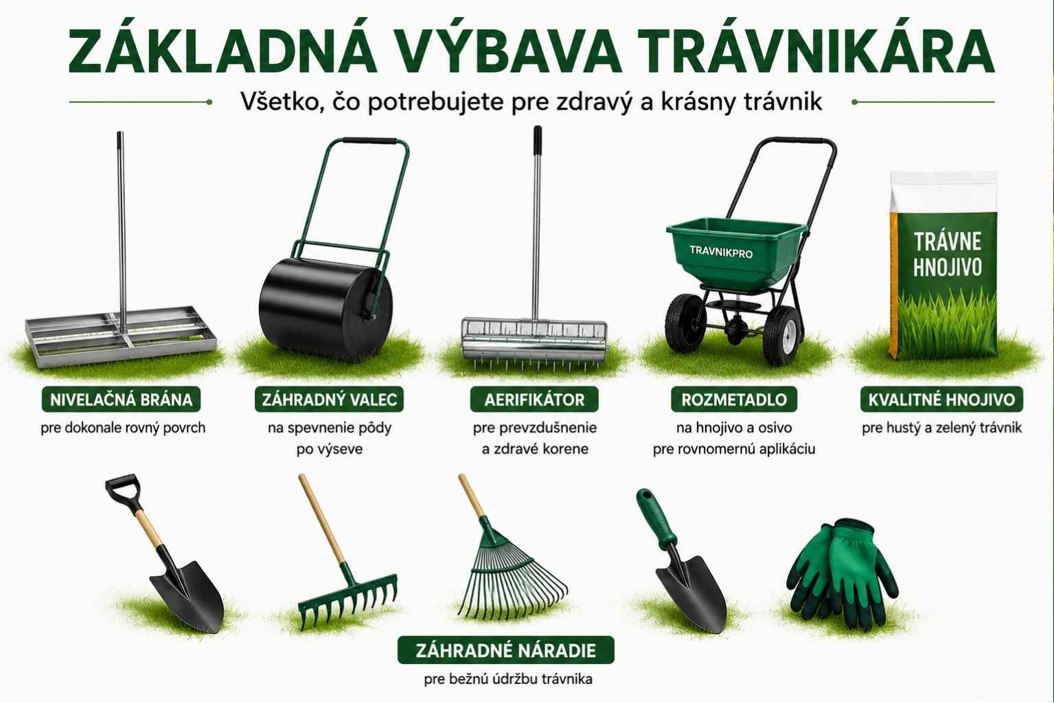 Základná výbava trávnikára
