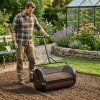 325711 luaro lawn compost and fertilizer spreader garden mesh roller spreader 184122