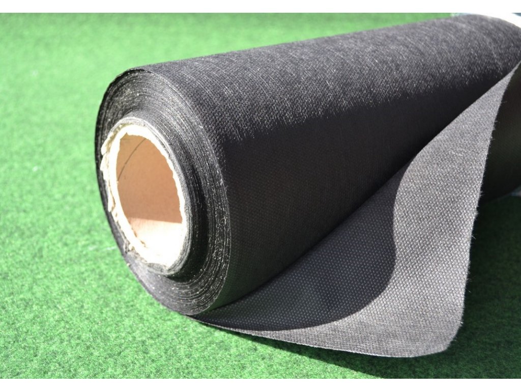 Jutabond netkaná mulčovací textílie,  50g/m2, 50m x 3,2m - černá + kolíky v  ceně