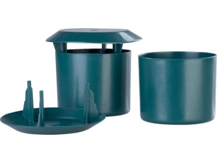 Past na slimáky bez použití chemie, plastová nádobka s odnímatelným víkem