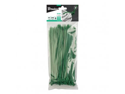 stahovací páska bradas zelená 150 x 2,5mm (2)
