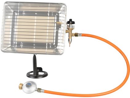 Plynový teplomet na propan-butan Strend – zářič na plynovou bombu, výkon 4,2 kW