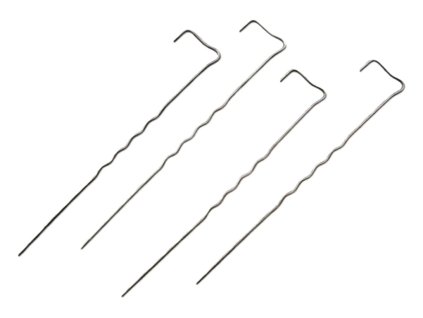 Ocelové kotvící skoby do země PROFI L 30cm × 4mm – balení 100 ks