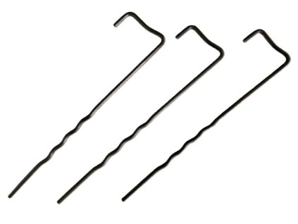 Ocelové kotvící skoby do země GEOPIN 20cm × 4mm – balení 100 ks