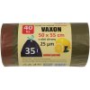 Pytle na odpadky Vaxon 35 l – 40 ks, 25 µm, zatahovací, khaki, vůně citronu