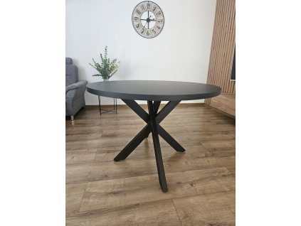 Jedálenský stôl Remerx "black on black" 120cm
