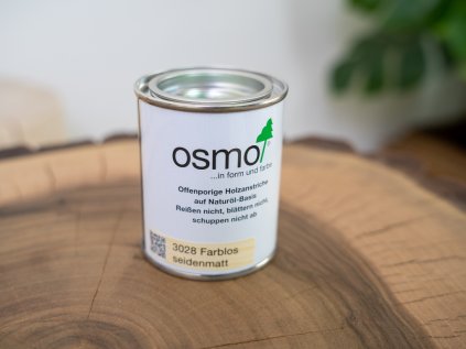 Osmo Top Olej Bezfarebný Polomat 3028 na Masívne Drevo 125 ml