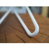 Industrial Hairpin Podnož Noha 2 ramenná Biela 1ks