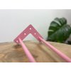 Industrial Hairpin Podnož Noha 2 ramenná Pastelovo ružová 1ks
