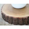 Prírodný dubový podstavec stojan doštička s kôrou 38 cm