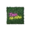Machový Obraz Štvorec Neónové Logo Neón na Mieru