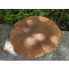 Dubové kulaté přírodní prkénko 25-30 cm