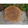 Dubové kulaté přírodní prkénko 25-30 cm