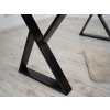 Úzka Železná Industrial Podnož Stolová Noha do Z 2ks Čierna