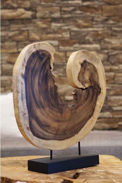 Velká exotická dekorace Heart Wood