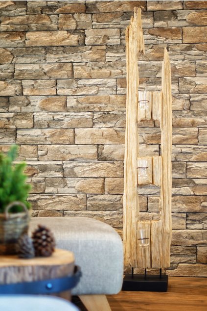 Teakový svícen PlankWood 170 cm