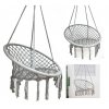 Závěsný Boho Hammock šedý