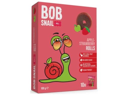 snek bob rolky jablko jahoda 100g
