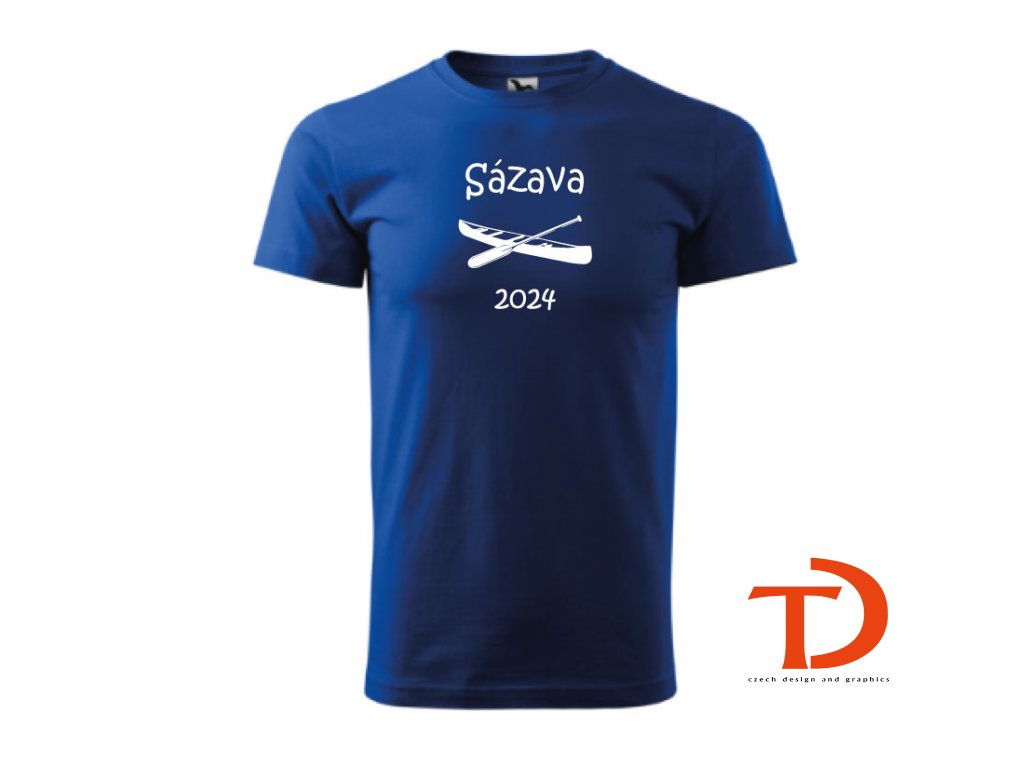 pánské vodácká tričko Sázava 2024 kralovskamodra
