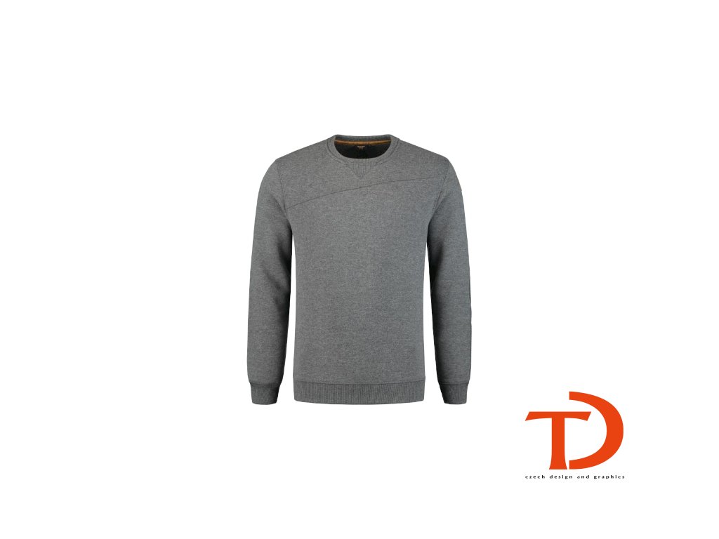 Premium Sweater Mikina pánská (Varianta stone melange, Velikost 5XL)