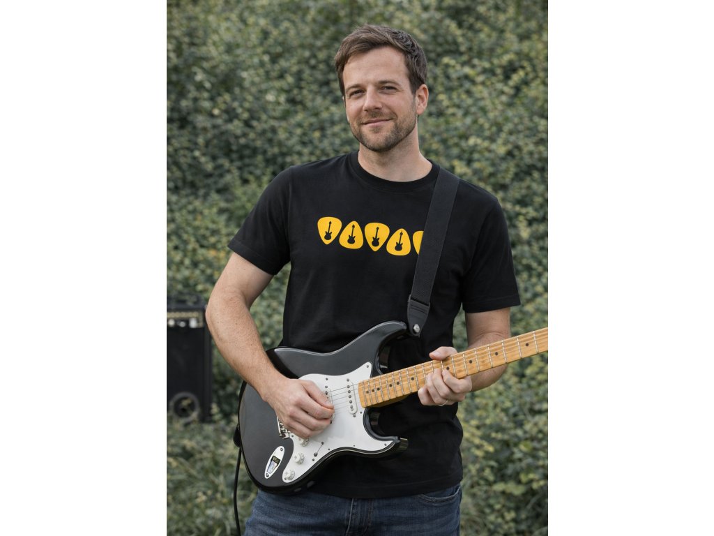 trsátka tričko pro kytaristu produktové foto