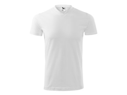 Heavy V-neck Tričko unisex (Velikost S, Varianta bílá)