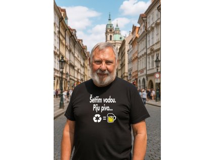 tričko šetřím vodou piju pivo