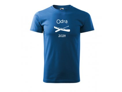 pánské vodácká tričko Odra 2023 azurova modra