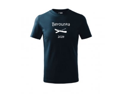 Dětské vodácká tričko Berounka 2024 namorni modra