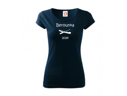 Dámské vodácká tričko Berounka 2024 namorni modra