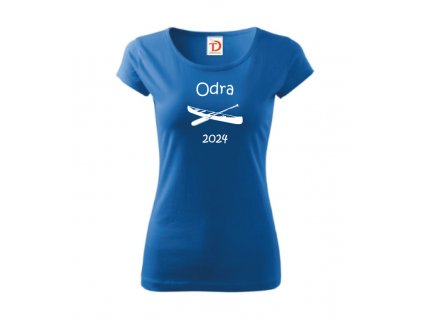 dámské vodácká tričko Odra 2023 azurova modra