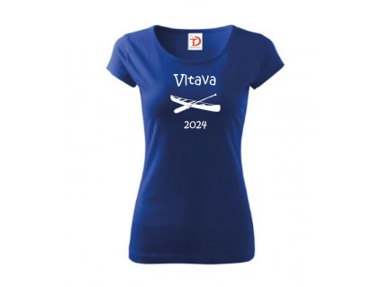 dámské vodácká tričko Vltava 2024 kralovskamodra