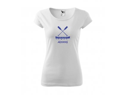 Dámské vodácké tričko Ahoooj (Barva textilu Bílá, Velikost oblečení XS)