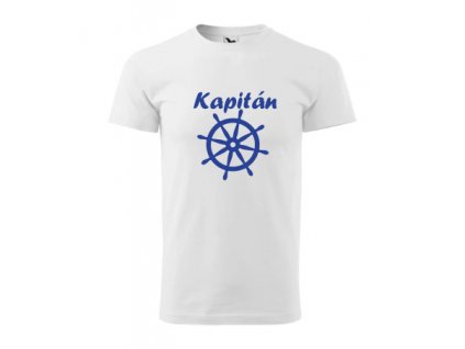 Dětské vodácké tričko - kapitán (Barva textilu Bílá, Dětská velikost 158 cm/12 let)