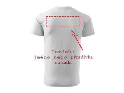 dotisk jméno na záda