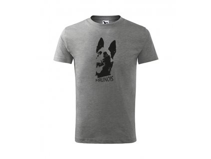 tričko alfik malinoa dětské šedé