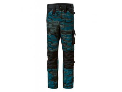 Vertex Camo Pracovní kalhoty pánské (Varianta camouflage dark gray, Velikost 58 long)