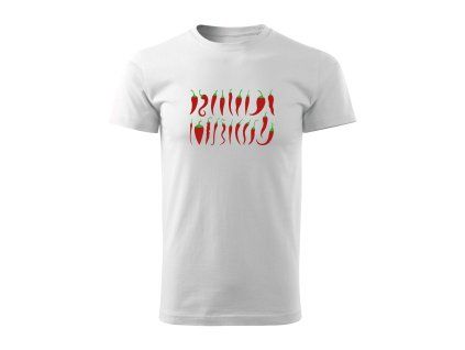 Pánské tričko Chilli papričky druhy