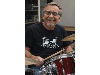 tričko s motivem bubny